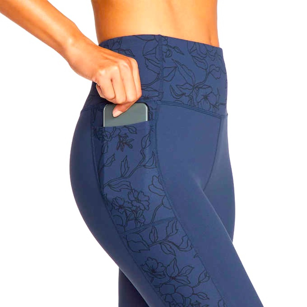 NWT Skechers GOWALK High Waist Legging w/ Pockets & Floral Detailing size Small